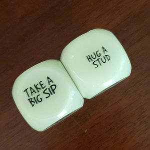 Glow in the Dark Party Game Dice, Set of 2, Bachelorette/ Bachelor Party Game